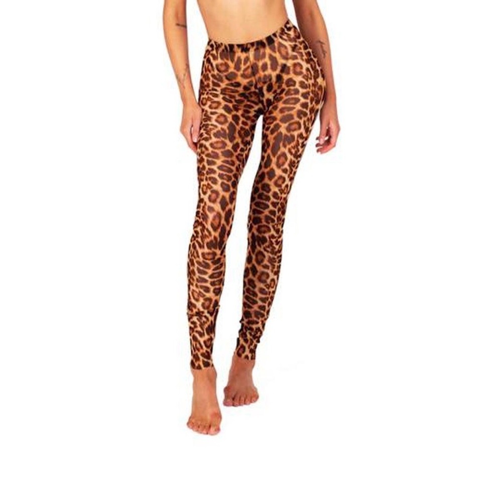 Melissa Simone leopard sheer beach pant